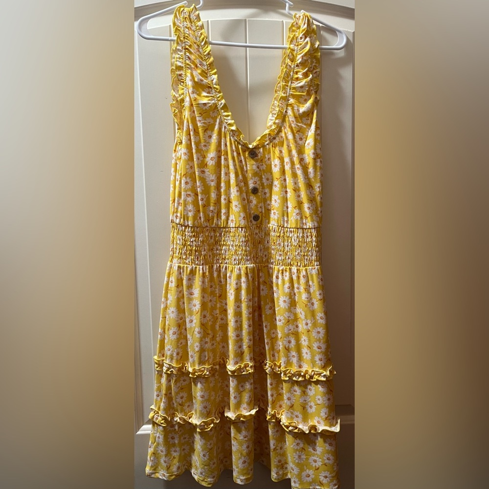 yellow sunflower dress